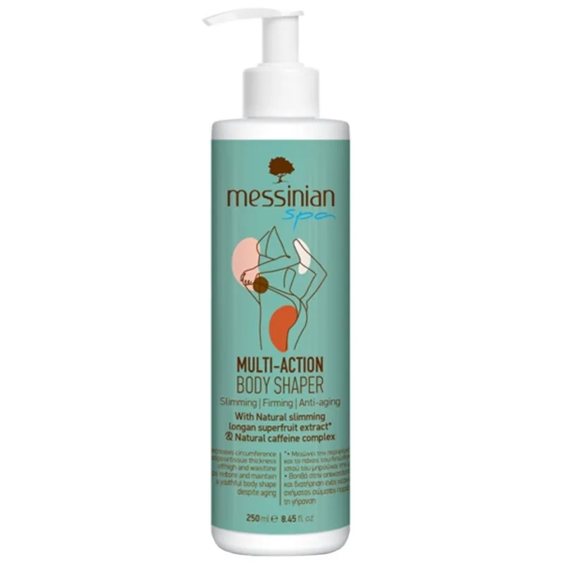 Messinian Spa Multi Action Slimming & Firming Anti-Aging Body Shaper Αδυνατιστική Κρέμα με Φυσική Καφεΐνη για Σφριγηλό Δέρμα 250ml