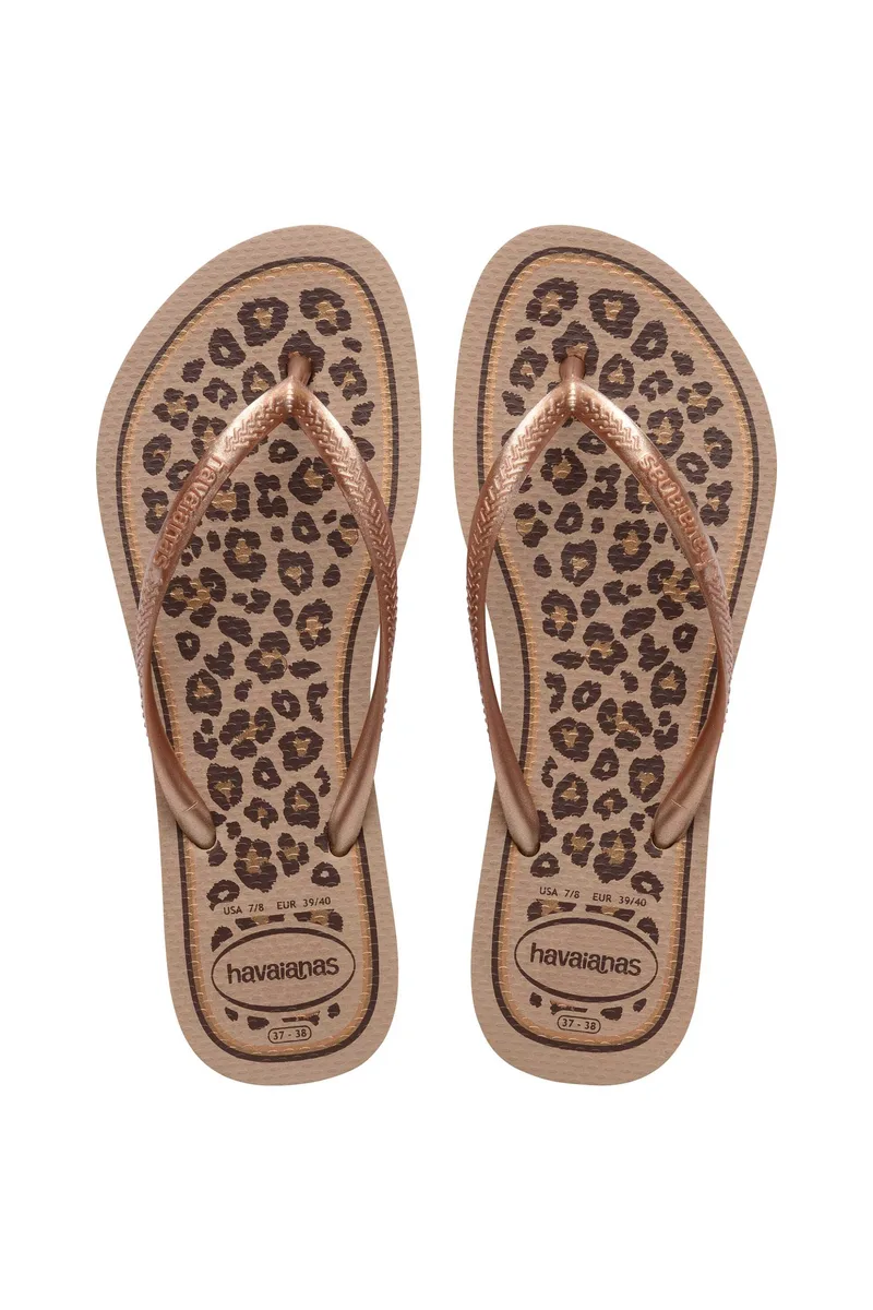 Havaianas γυναικείες σαγιονάρες "Slim Animals" - 4103352 Μπρονζέ