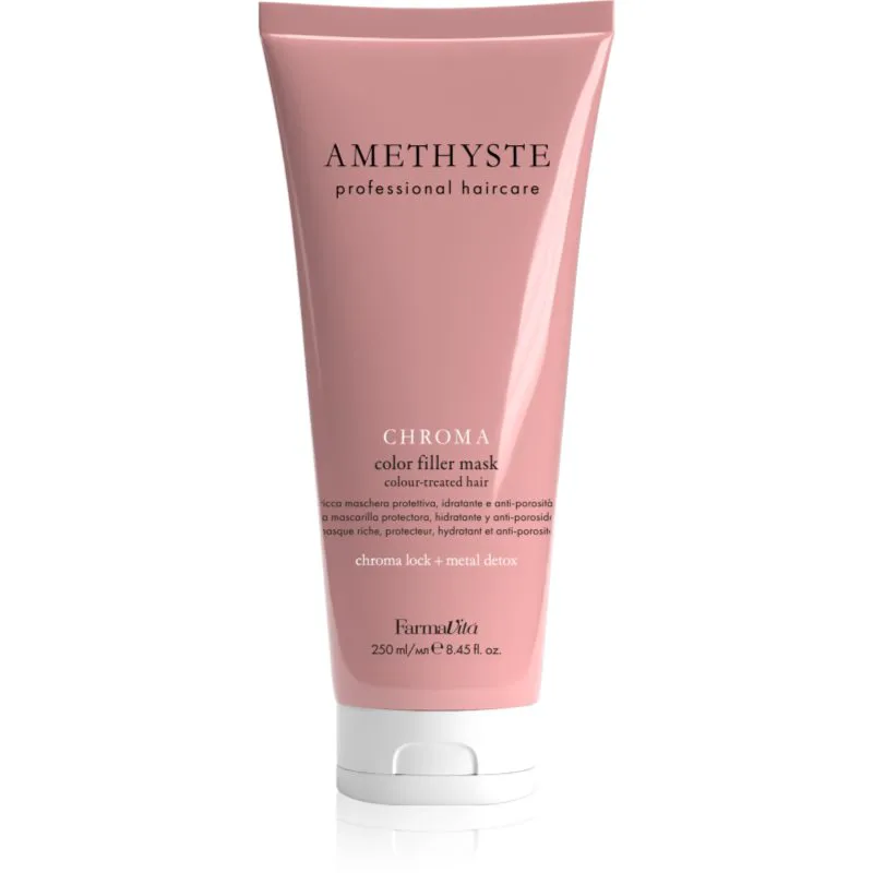 FarmaVita Amethyste Chroma θρεπτική αναγεννητική μάσκα για βαμμένα μαλλιά 250 ml