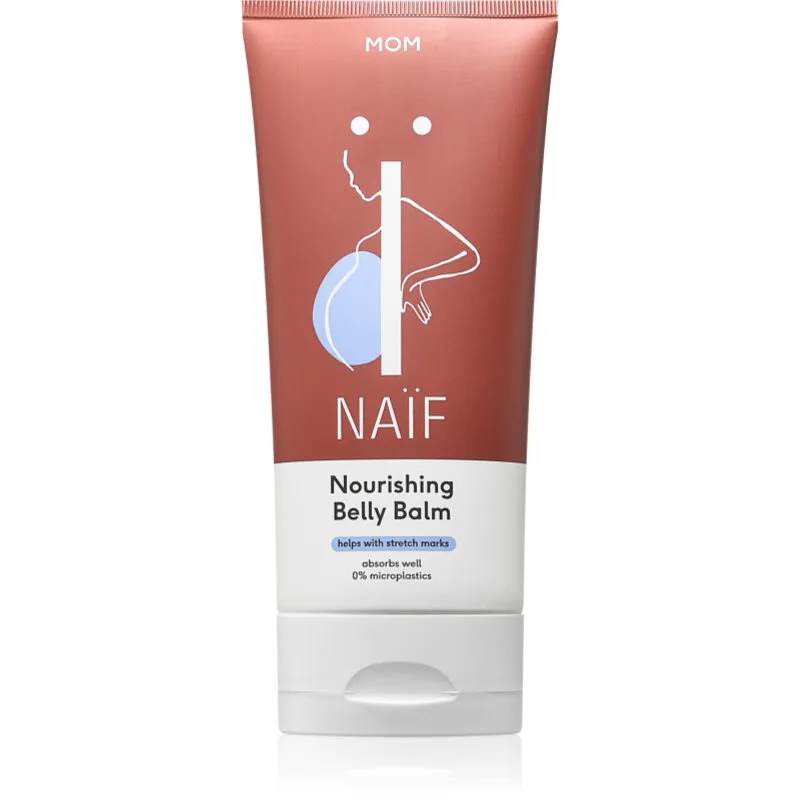 Naif Mom Nourishing Belly Balm βάλσαμο σώματος για την αντιμετώπιση των ραγάδων 150 ml