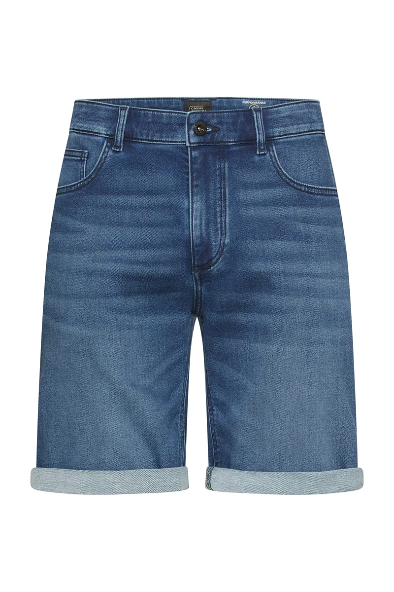 ΑΝΔΡΙΚΗ ΒΕΡΜΟΥΔΑ DENIM CAMEL ACTIVE FLEXXXACTIVE PERFORMANCE ΚΑΝΟΝΙΚΗ ΓΡΑΜΜΜΗ ΜΠΛΕ