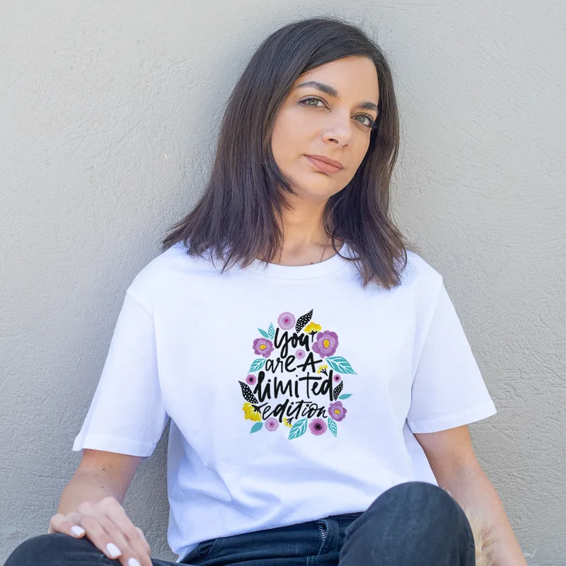 Limited Edition - Organic Vegan T-Shirt Unisex - Λευκό - L