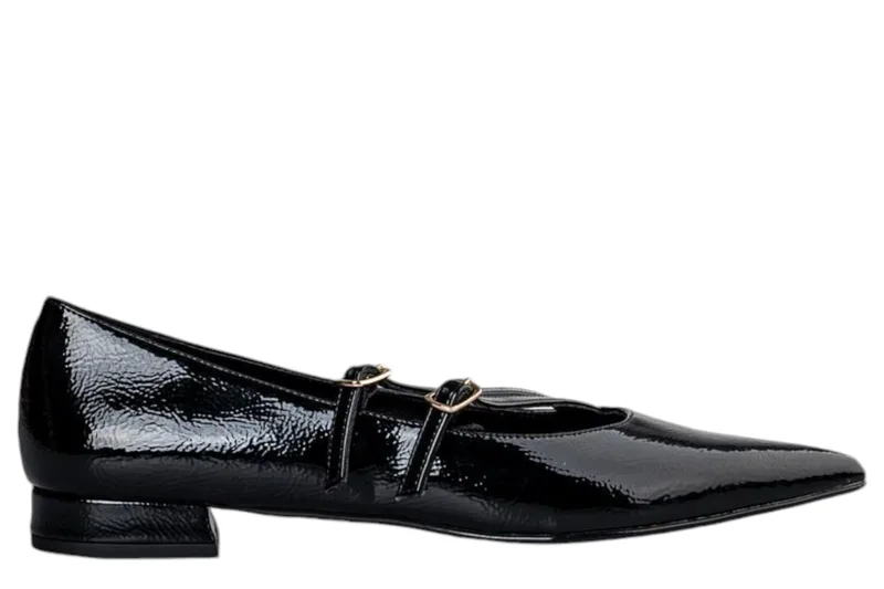 Μπαλαρίνα Envie Pointy Λουστρίνι E02-20811-BLACK Γυναικείο