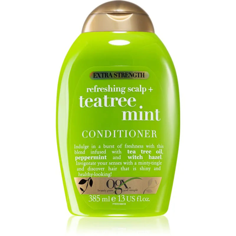 OGX Teatree Mint Extra Strenght δροσιστικό μαλακτικό 385 ml