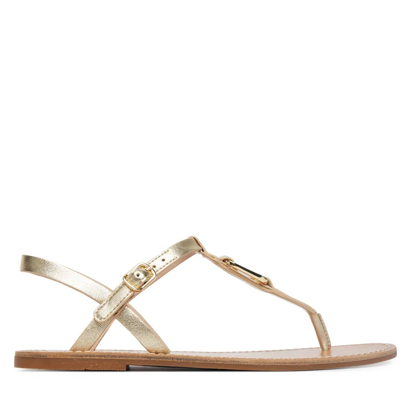 Σανδάλια Tommy Hilfiger Leather Thong Sandal Χρυσό FW0FW09331 Χρυσό