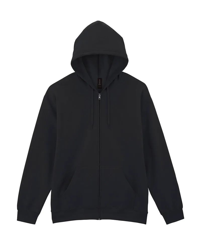 Ζακέτα Φούτερ με Κουκούλα SF600 Gildan Softstyle Midweight Full Zip Hoodie Black