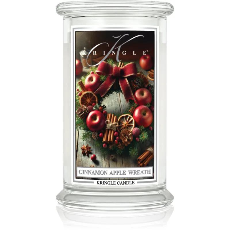 Kringle Candle Cinnamon Apple Wreath αρωματικό κερί 623 γρ