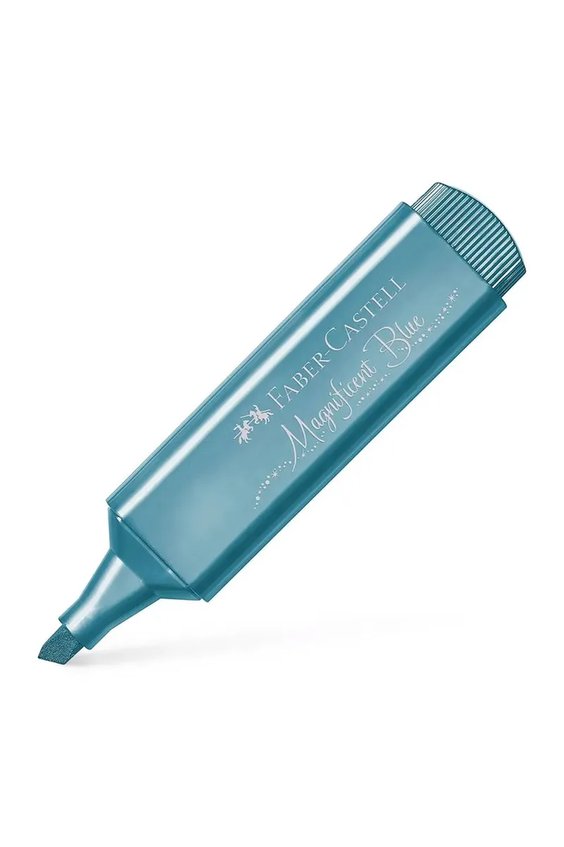 Faber-Castell Μαρκαδόρος uπογράμμισης Textliner 46 Metallic magnificent blue - 077154647