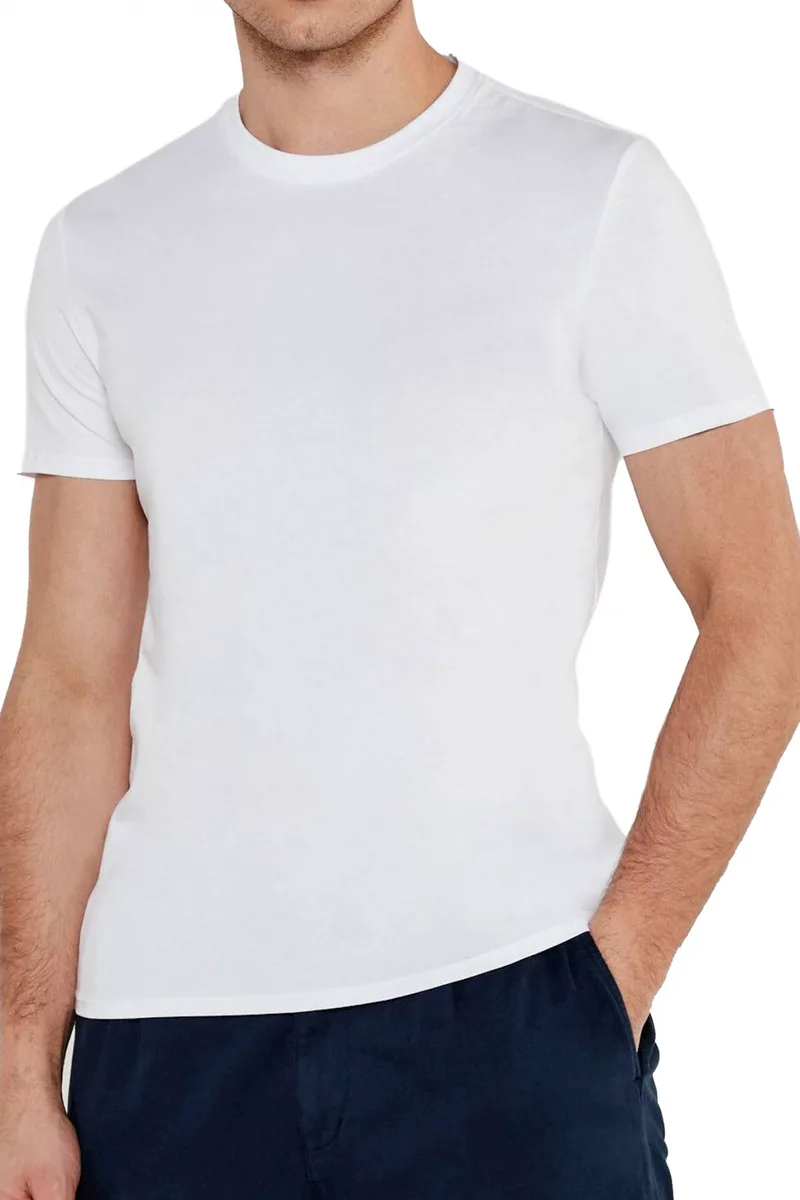 GUESS JEANS ΕΣΩΡΟΥΧΟ T-SHIRT ONE PACK COTTON SLIM FIT TEE ΛΕΥΚΟ