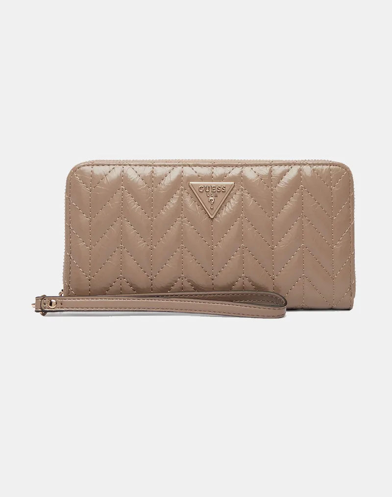 GUESS CHERYL SLG LARGE ZIP AROUND ΠΟΡΤΟΦΟΛΙ ΓΥΝΑΙΚΕΙΟ SWTQ9720146-DRT SandyBrown