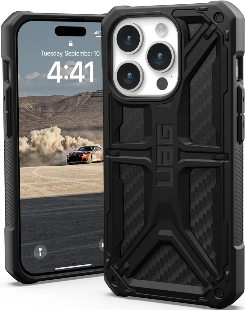 UAG Monarch - Ανθεκτική Θήκη Apple iPhone 15 Pro - Carbon Fiber (114278114242)