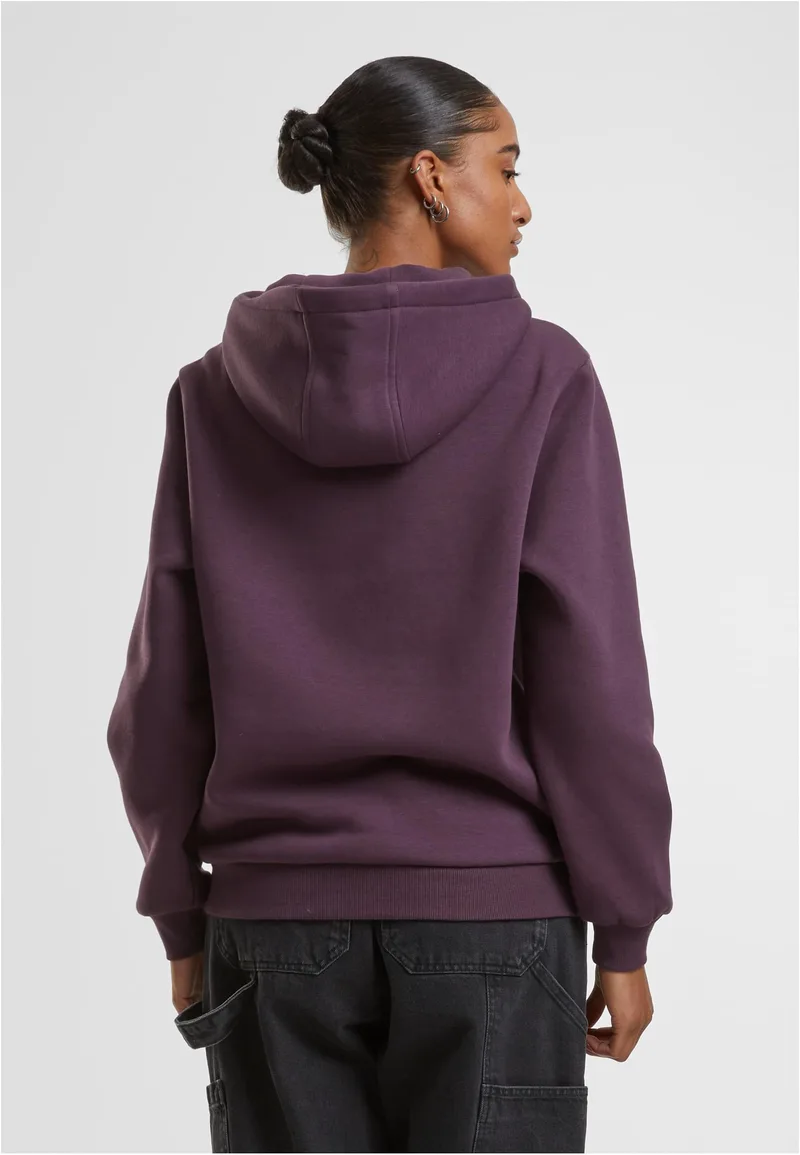 Ladies Fluffy Hoody Urban Classics TB7105-18329 plumpurple