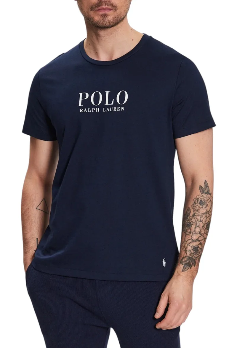 Μπλούζα Κοντομάνικη Polo Ralph Lauren Crew Sleep 714899613003-NAVY Ανδρικό