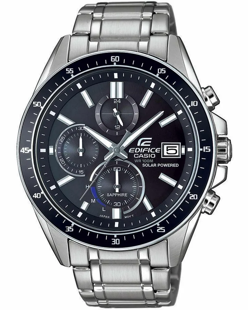 CASIO Edifice Solar Chronograph - EFS-S510D-1AVUEF, Silver case with Stainless Steel Bracelet