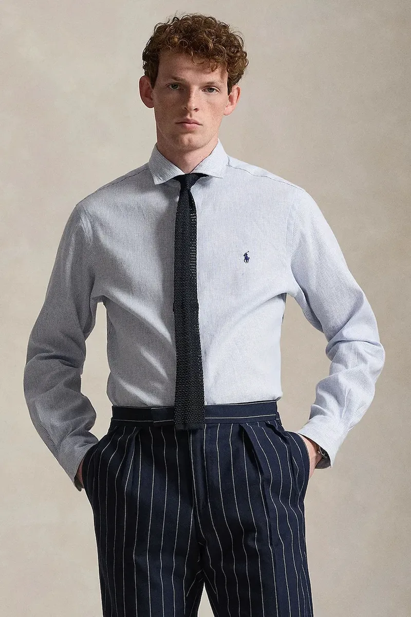 Polo Ralph Lauren πουκάμισο ανδρικό με βαμβάκι