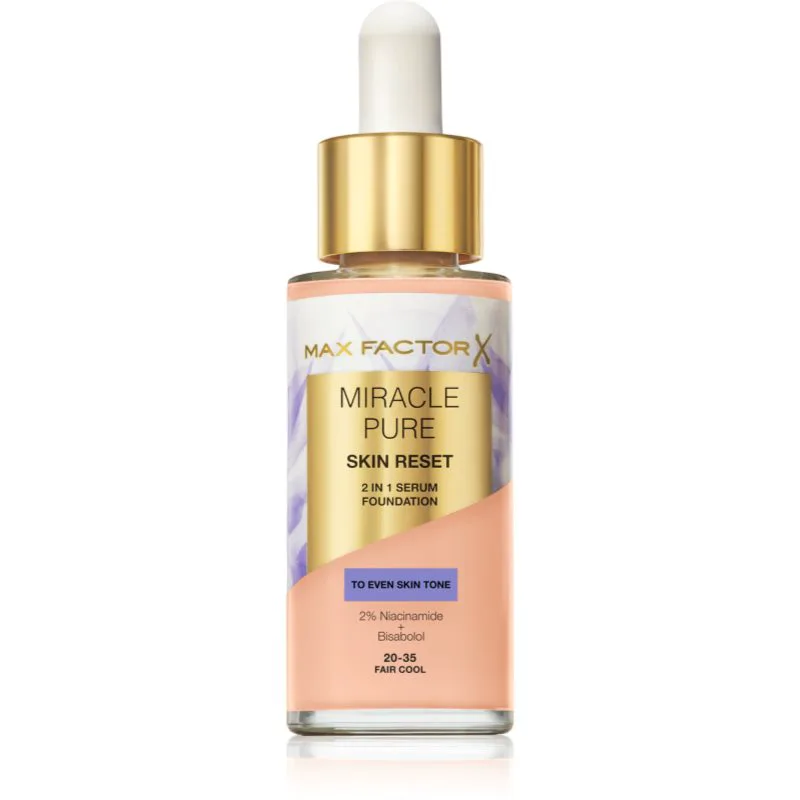 Max Factor Miracle Pure Skin Reset Foundation σε μορφή serum απόχρωση 20-35 Fair Cool 30 ml