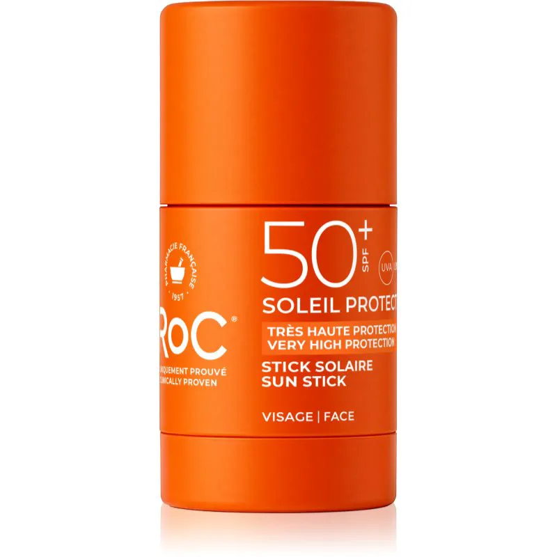 RoC Soleil Protexion+ Sun Stick προστατευτικά στικ για ευαίσθητα σημεία SPF 50+ 15 γρ