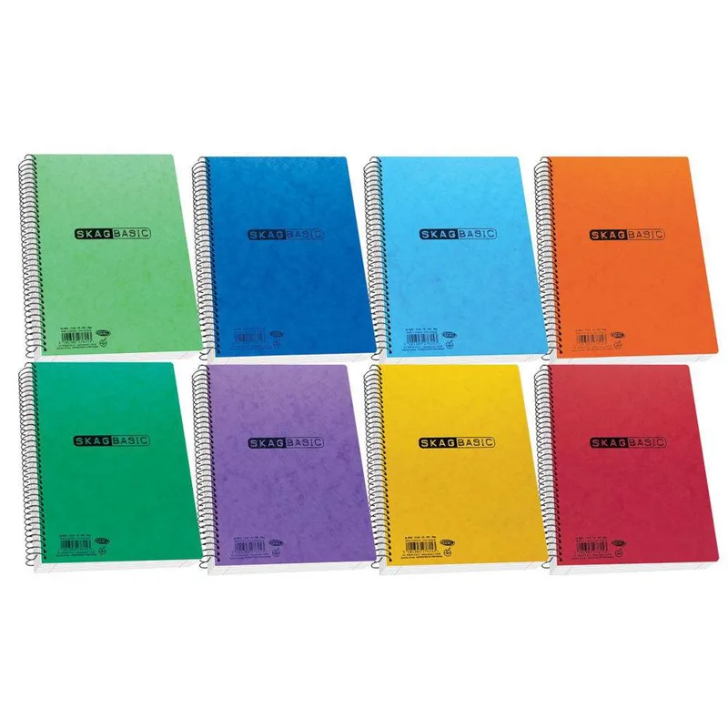 Τετράδιο Σπιράλ SKAG Basic 17x25εκ 2 Θεμάτων Νο 8002