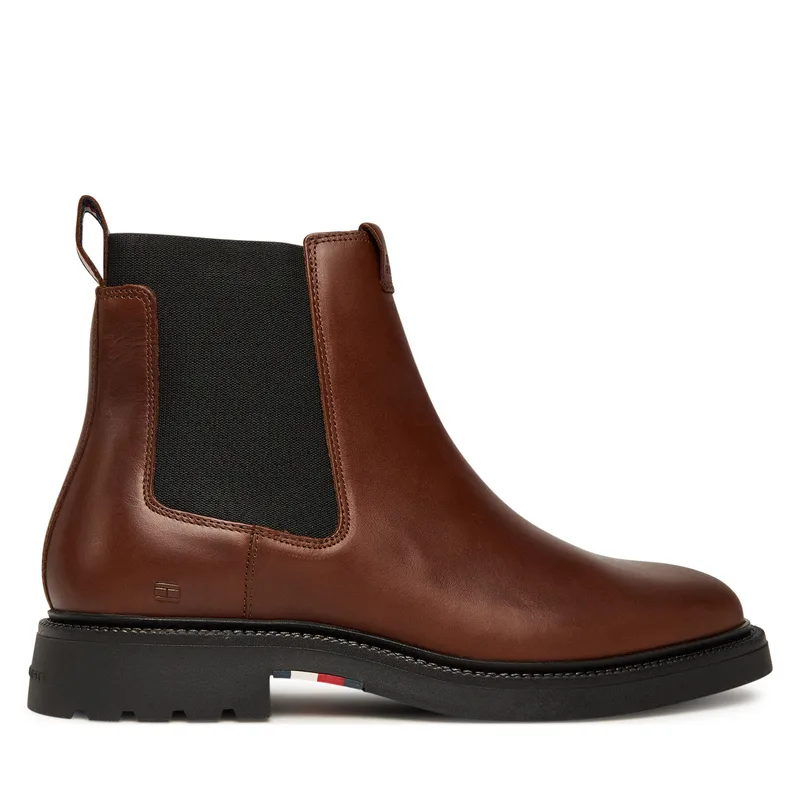 Μποτάκια με λάστιχο Tommy Hilfiger Comfort Lwt FM0FM05591 Καφέ