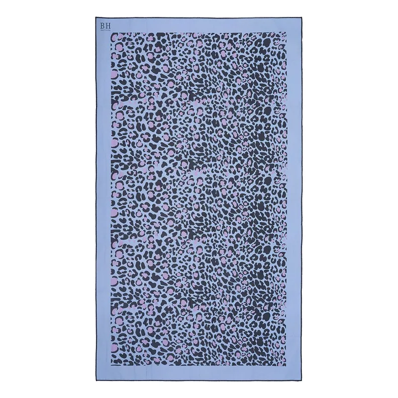 Beauty Home Πετσέτα θαλάσσης διπλής όψης Microfiber Art 2255 90x160 Λιλά