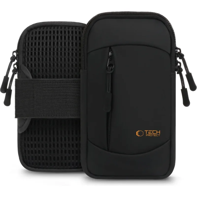 Universal Θήκη Tech-Protect M6 Sport Armband Μπράτσου για Κινητά / Smartphones έως 6.9" - Black / Πορτοκαλί (5906302330799)