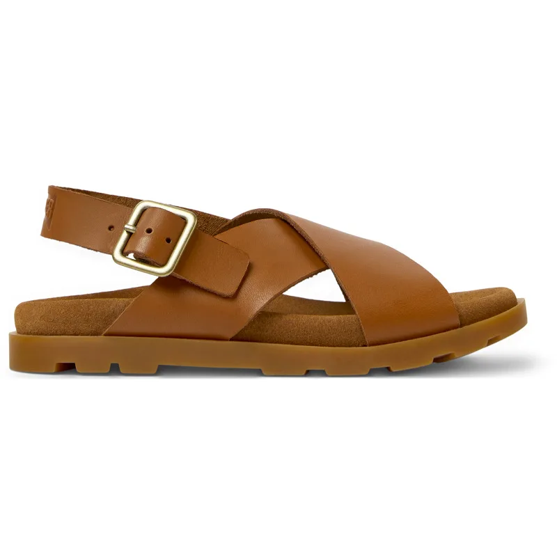 CAMPER Brutus Sandal - Πέδιλα Για Κορίτσια - Καφέ, Μέγεθος 30, Smooth leather