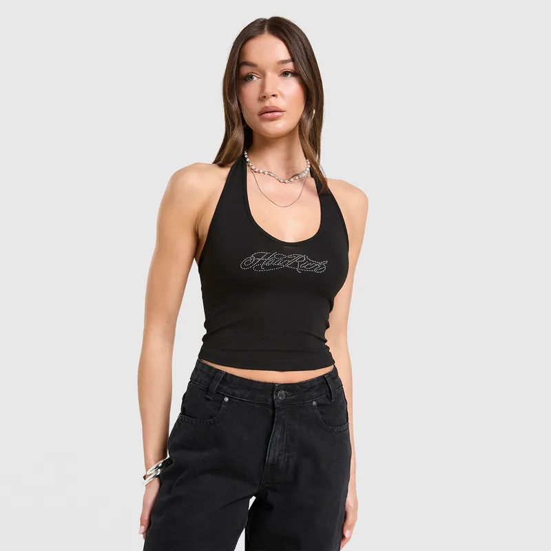 Hoodrich Solace Diamante Halterneck Γυναικεία Αμάνικη Μπλούζα (9000273421_2161)