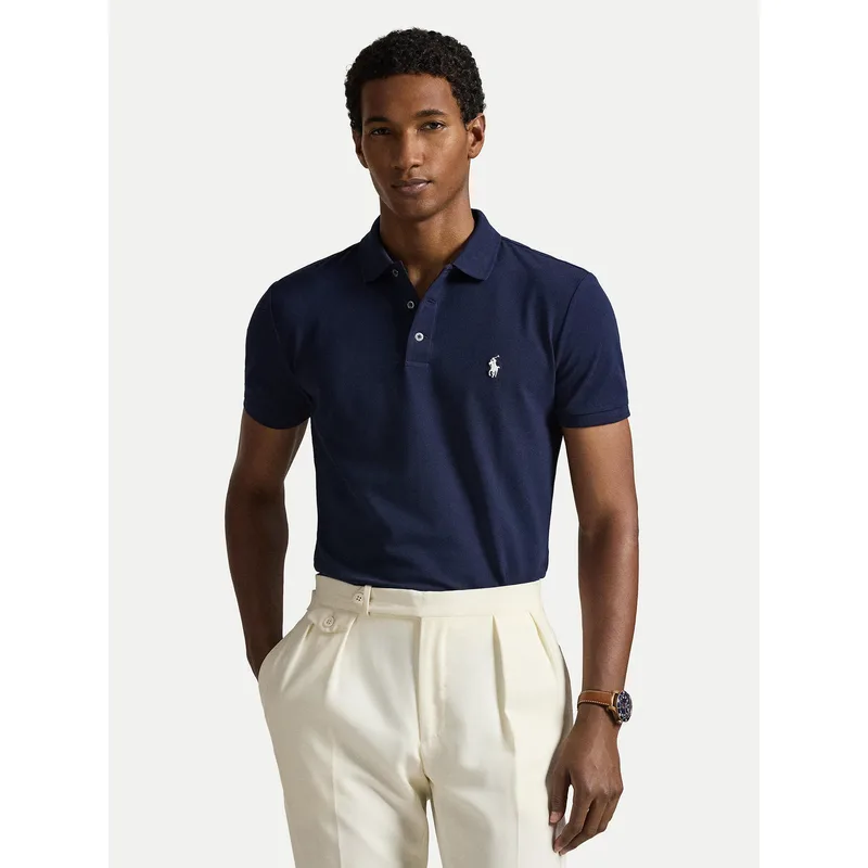 Polo Ralph Lauren Polo 710941439038 Σκούρο μπλε Custom Slim Fit