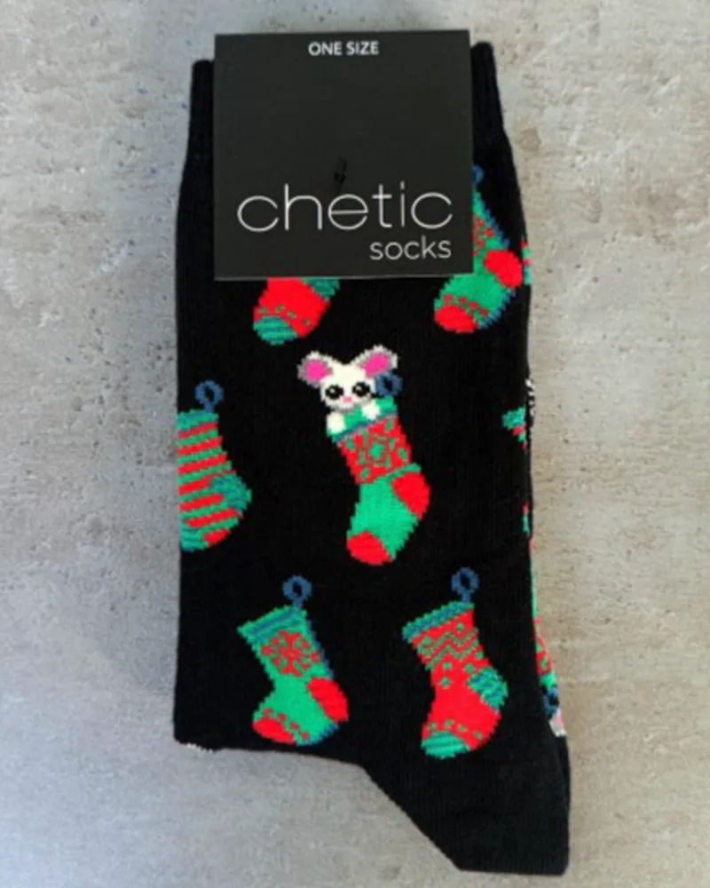 Κάλτσες Christmas μαύρο unisex