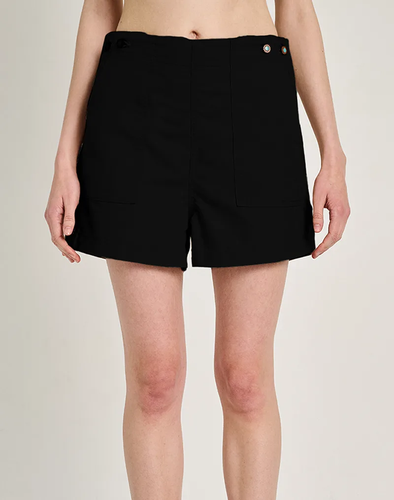 STAFF Lilly Wmn Short Pant 54%Co 46%Ten 5-925.084.BL.055-.00 Black