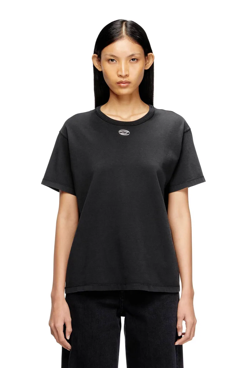 Diesel γυναικείο T-shirt Regular Fit "T-Normy-Οd-S1" - S26A203990JMBB Μαύρο