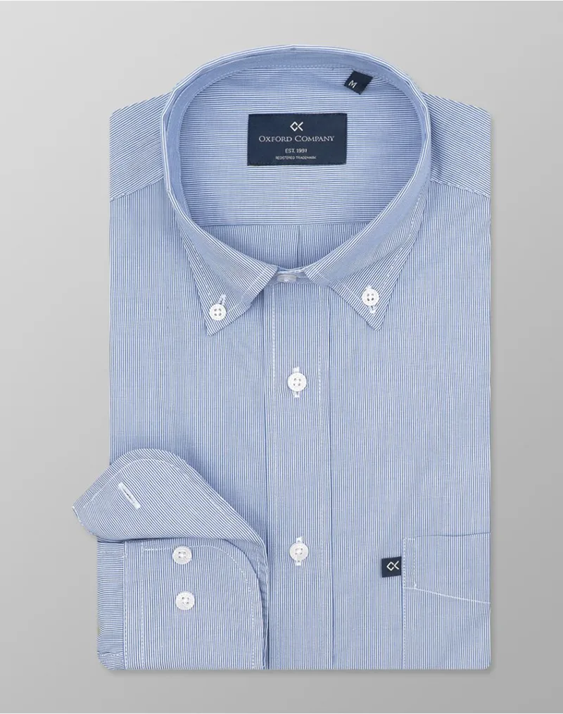 OXFORD COMPANY BUTTON DOWN ΠΟΥΚΑΜΙΣΟ M124-BZ10.01-01 Cyan