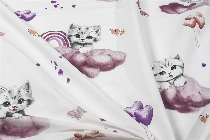 Σεντόνι Λίκνου Dimcol Kitten 561 80X110 Mauve