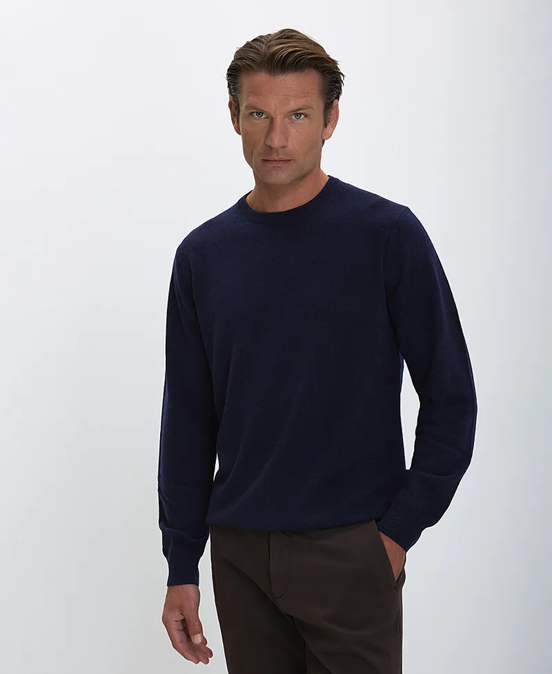 CC Collection Corneliani Ανδρικό Πλεκτό Slim Fit από Μαλλί και Κασμίρ