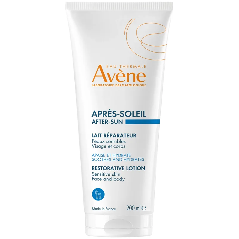 Avene After Sun Restorative Lotion for Face & Body Καταπραϋντική, Ενυδατική Λοσιόν Προσώπου - Σώματος για Μετά την Έκθεση στον Ήλιο, Κατάλληλη για Ευαίσθητες Επιδερμίδες 200ml