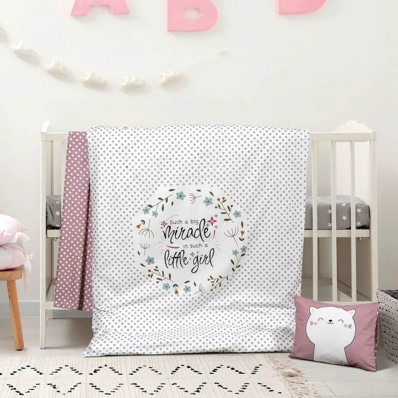 Beauty Home Σετ σεντόνια βρεφικά Cute Art 5191 120x160 Εμπριμέ