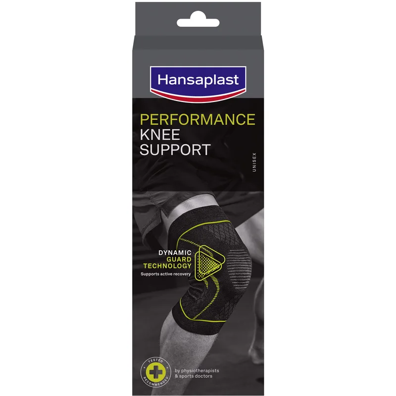 Hansaplast Performance Knee Support Επιγονατίδα Υψηλής Στήριξης που Διευκολύνει την Ταχύτερη Αποκατάσταση 1 Τεμάχιο - S/M