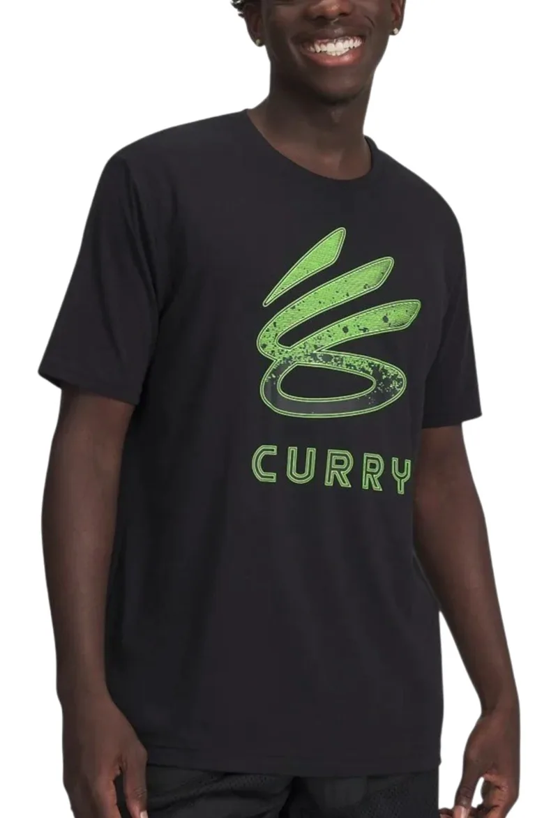 Μπλούζα Κοντομάνικη Under Armour Curry Logo Trend 1387111-001 Ανδρικό