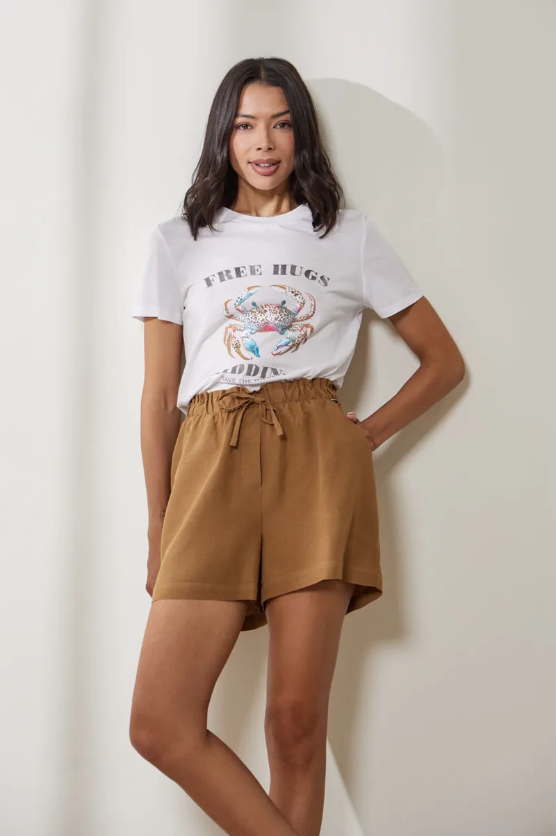 Enzzo T-shirt Crabby - Λευκό
