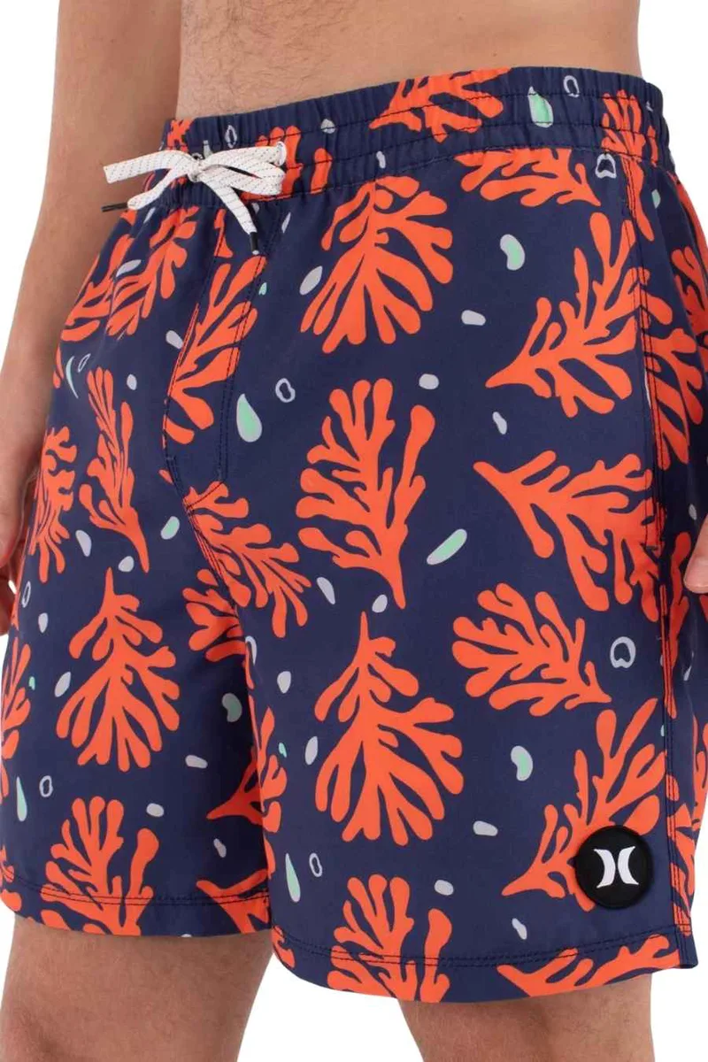 HURLEY Shorts - Βερμούδες M VOLLEY ICON PRINTING PRESS CORAL - -MBEU00016