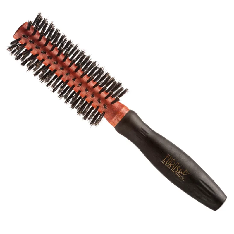 Eurostil Circular Brush Mixture Jabali Rubber Handle 18mm 1pc