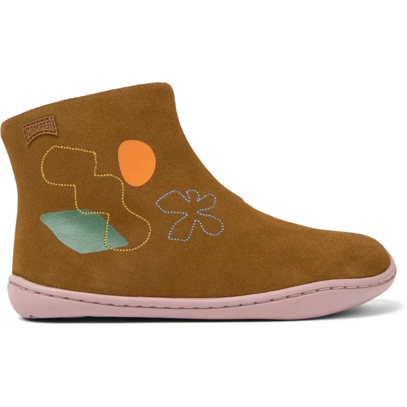 CAMPER Twins - Μπότες Για Κορίτσια - Καφέ, Μέγεθος 25, Suede