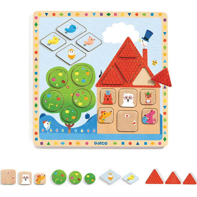 Ξύλινο Παζλ Djeco 1803 House 19pcs