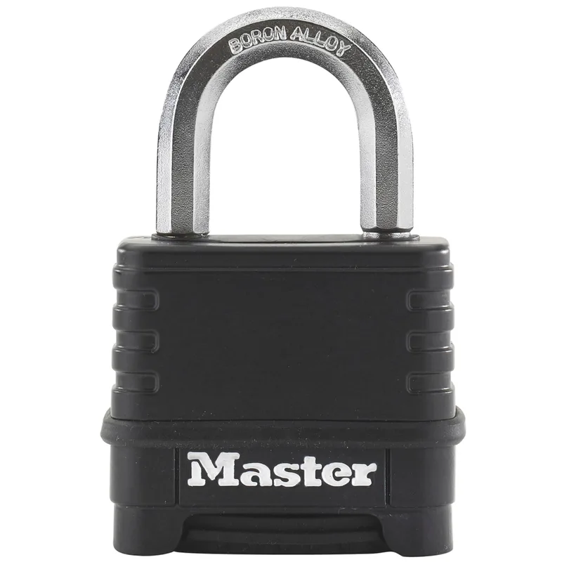 Master Lock Combination Lock Zinc 56mm black M178EURDLF