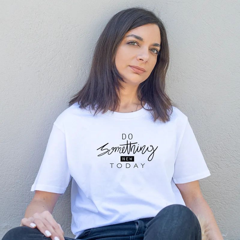 Something New - Organic Vegan T-Shirt Unisex - Λευκό - S