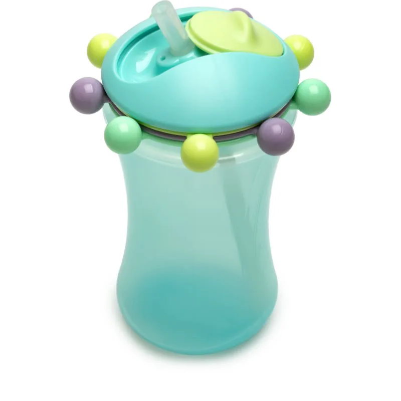 Melii Abacus Straw Sippy Cup κύπελλο με καλαμάκι Blue 340 ml