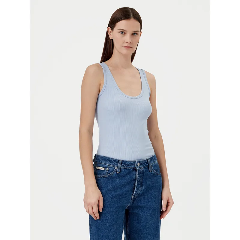Calvin Klein Τοπ K20K208246 Μπλε Slim Fit