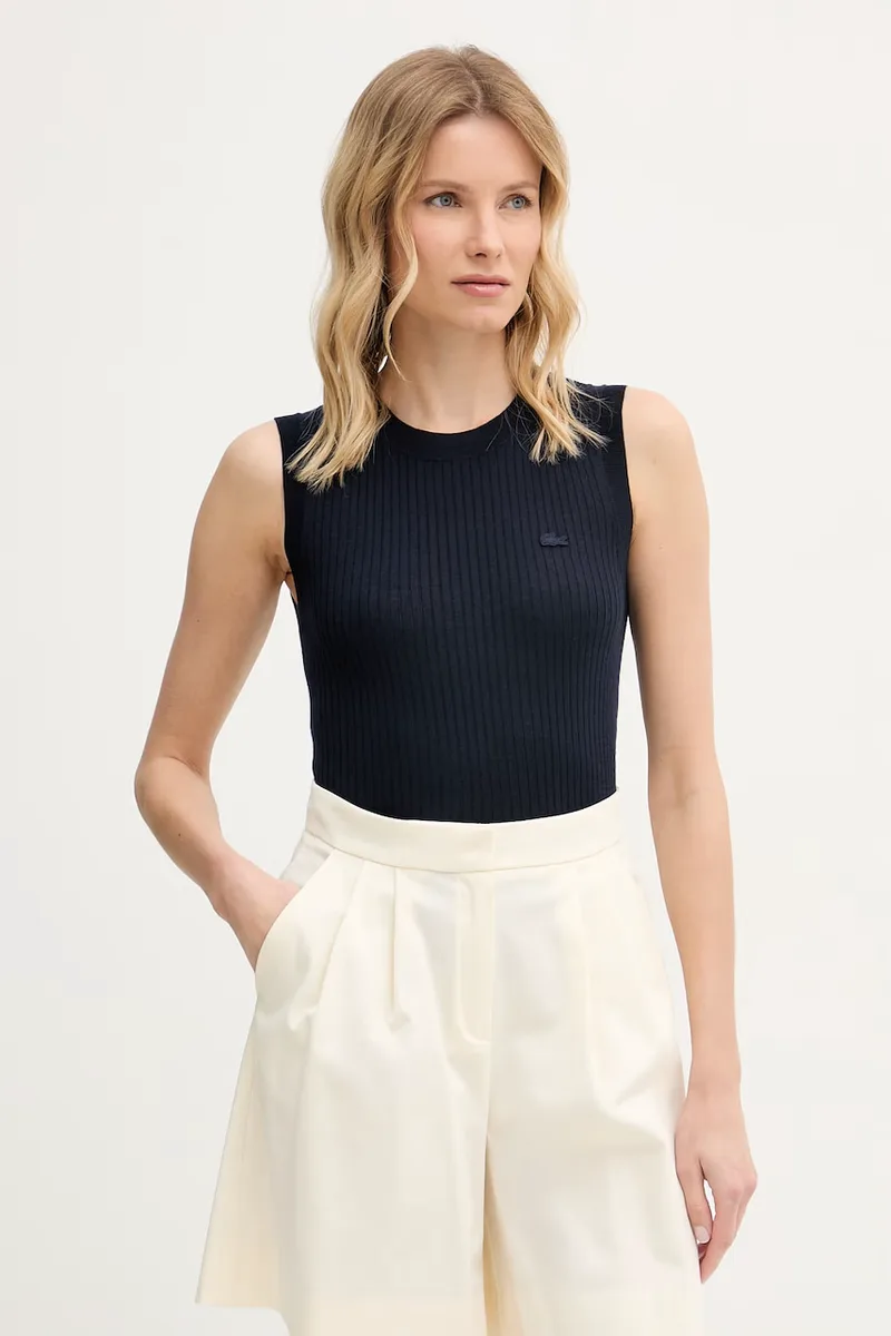Lacoste Πλεκτό τοπ Γυναικείο λινό