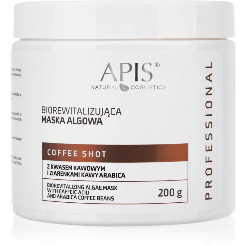 Apis Natural Cosmetics Coffee Shot αναζωογονητική μάσκα με εκχυλίσματα απο καφέ 200 γρ