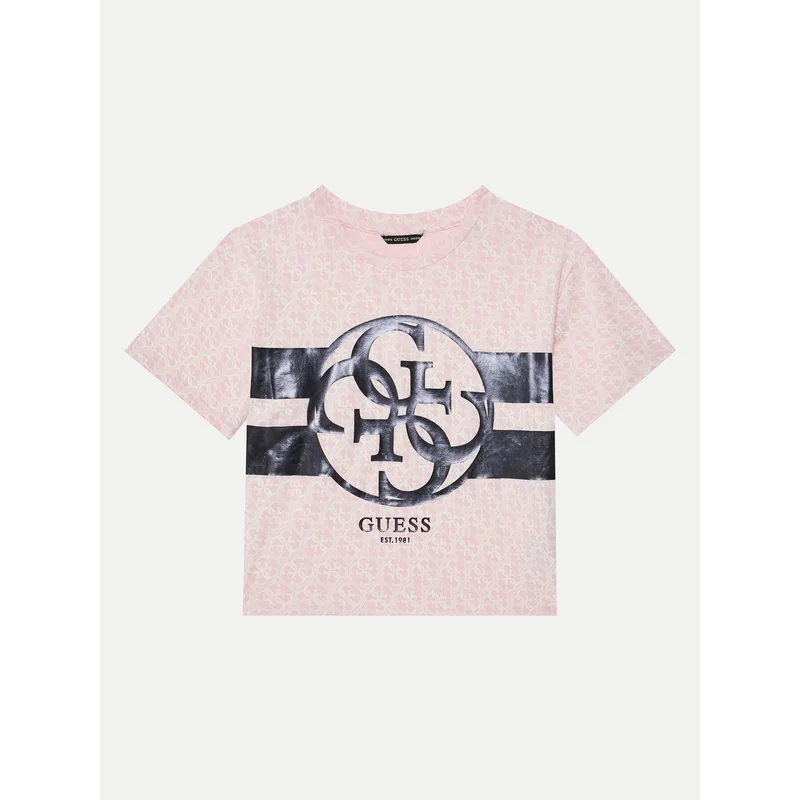 Guess T-Shirt J5RI04 K6YW4 Ροζ Regular Fit